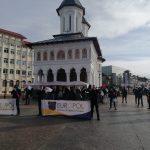 10:32 VIDEO: Polițiștii protestează la Târgu-Jiu